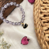 Vriksham Antique Kids Bracelet With Duck Pendant-Gray Color-G18812